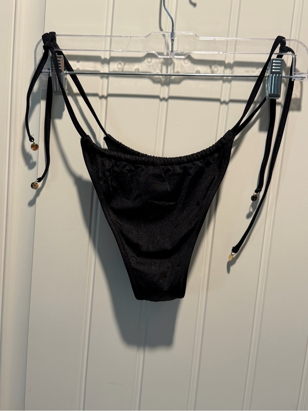 Victorias Secret String Bikini Bottom with Gold Accent